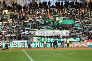 SC Preußen Münster Fans in Wattenscheid 26.11.2022 