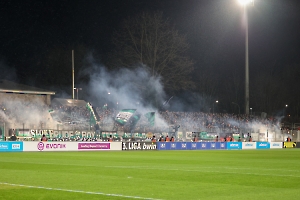 Pyro Preußen Münster Fans in Dortmund 13.02.2024