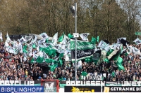 Deviants Ultras Münster beim Spiel gegen KSC