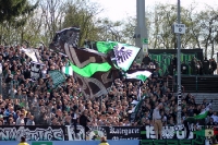 Fans des SC Preußen Münster beim Spiel gegen KSC