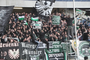 Support Münster Fans Ultras in Duisburg 2017