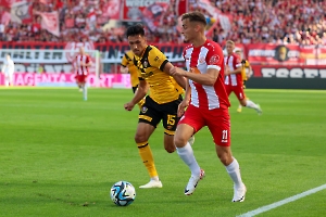 Claudio Kammerknecht, Marvin Obuz Rot-Weiss Essen vs. Dynamo Dresden 01.10.2023