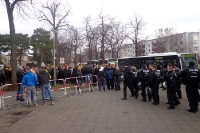 Dynamo Dresden Fans erreichen Berlin Spindlersfeld
