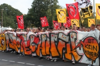 Fans / Ultras der SG Dynamo Dresden auf der Fandemo 2010 in Berlin