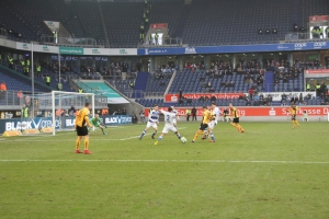 Spielszenen Dresden in Duisburg 17-12-2017