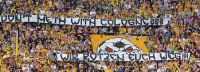 Spruchband der Ultras Dynamo gegen Köln