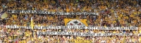 Spruchband der Ultras Dynamo gegen Köln