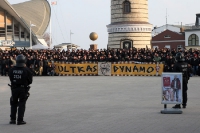 Ultras Dynamo zu Gast in Warnemünde
