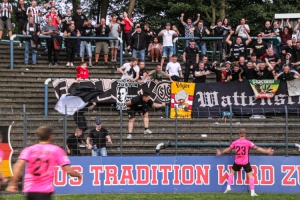 Wattenscheid Fans in Herne Oberliga Westfalen 04-09-2021