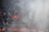 Rauchbombe, Bengalo und Pyro der Wattenscheid Fans