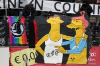 Babelsberger Fans mit einer Botschaft für Chemnitz