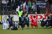 Babelsberger Freude über den Sieg gegen Stuttgarter Kickers