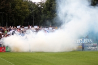 Choreographie und Rauch beim Spiel Babelsberg 03 vs. FSV Zwickau