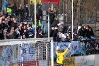 Dicke Luft am / im Pufferblock des Karli beim Heimspiel gegen den Chemnitzer FC