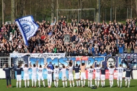 Babelsberger feiern den 2:0-Sieg gegen den VfR Aalen