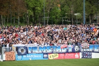 Gefüllte Ränge beim Spiel SV Babelsberg 03 - DSC Arminia Bielefeld, 1:0