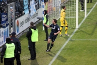 Matthias Kühne bejubelt den Last Minute Treffer gegen Chemnitz