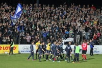 SV Babelsberg 03 feiert den Sieg gegen Hansa Rostock