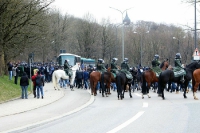 Marsch des TSV 1860 München zum Derby