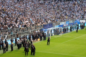 Polizeieinsatz beim Relegationsspiel des TSV 1860 München