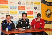 Trainer auf der Pressekonferenz, RSV Waltersdorf 09 - FC Stahl Brandenburg