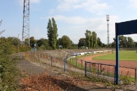 Hier spielte einst Vorwärts Frankfurt / Oder, das Stadion der Freundschaft wuchert zu...