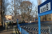 Polizei im Einsatz: Stadion der Freundschaft beim Pokalspiel Viktoria Frankfurt - Babelsberg 03