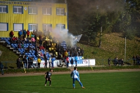Pyrotechnik beim U19-Pokalspiel in Hartha