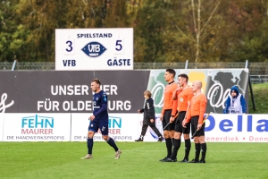Anzeigentafel VfB Oldenburg vs. Rot-Weiss Essen 06.11.2022