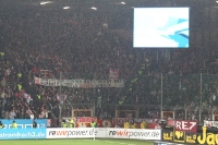 Spruchband der Kölner Ultras in Bochum