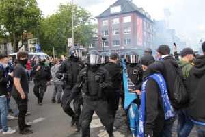 Polizeieinsatz VfL Bochum Fans Aufstiegsfeier 1. Bundesliga 23-05-2021