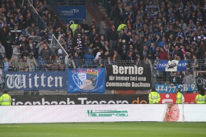 Pilsrosetten Konfetti Choreo Ostkurve Bochum gegen FCK