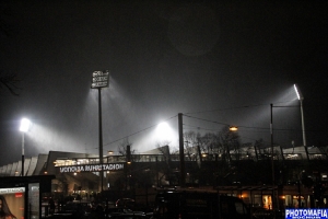 Ruhrstadion Bochum bei Regen