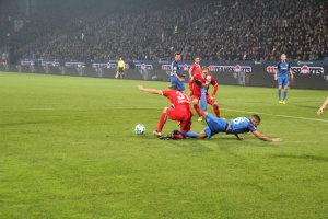 Spielszenen Bochum gegen Düsseldorf Oktober 2017