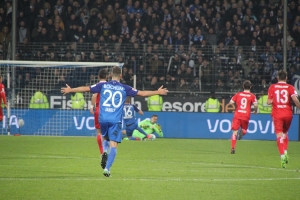 Spielszenen Bochum gegen Düsseldorf Oktober 2017