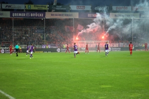 Pyro Ostkurve VfL Osnabrück vs. Rot-Weiss Essen 09.09.2022
