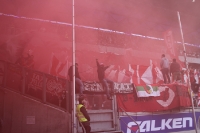 Pyroshow Würzburg Fans in Duisburg 2016
