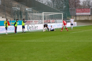 Ball auf der Linie Rot-Weiss Essen vs. Wuppertaler SV 23-01-2022