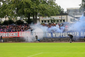 Pyro Wuppertaler SV Fans in Remscheid 30.08.2023