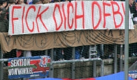 WSV Fans gegen DFB Spruchband