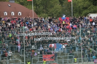 Wuppertal Ultras mit Spruchbändern