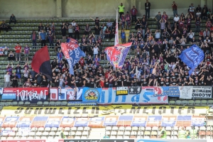 Wuppertaler SV Fans in Krefeld Mai 2018