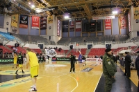 PAOK Sports Arena in Thessaloniki vor dem Derby gegen ARIS