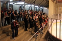 Fanblock der ECC Preussen Juniors Berlin beim Derby gegen FASS Berlin