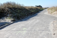Strecke des Halbmarathon auf der Ostseeinsel Hiddensee