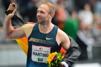 Robert Harting holt auf dem ISTAF 2013 die Goldmedaille
