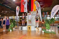 Siegerehrung, erster Wettkampftag DM Bahnradsport 2012