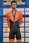 Tim Veldt, Niederlande, bei der Siegerehrung