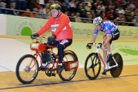 Derny-Bahnradsport beim 101. Berliner Sechstagerennen 2012 im Velodrom