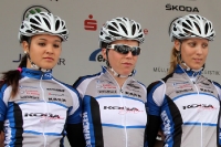 Martina Zwick und ihre Teamkolleginnen bei der Rad-DM 2012 in Grimma